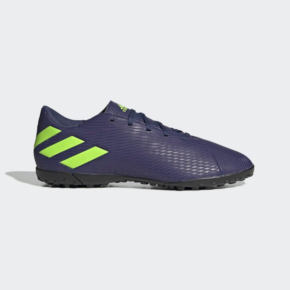 Adidas Men's Nemeziz Messi 19.4 Turf Football Shoes Indigo/Green/Purple Ireland EF1805